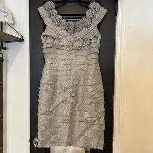 London Times Dress Silver
